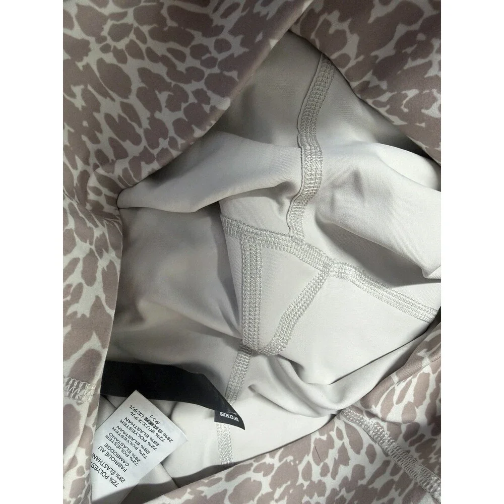 VUORI Womens Studio Pocket Legging Animal Print Drawstring Joggers Gray L - Picture 14 of 16